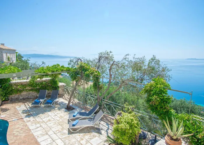 Paleopetres Blanche - Private Pool - Sea Views - Nissaki - North East Coast - Willa Nisaki (Corfu)