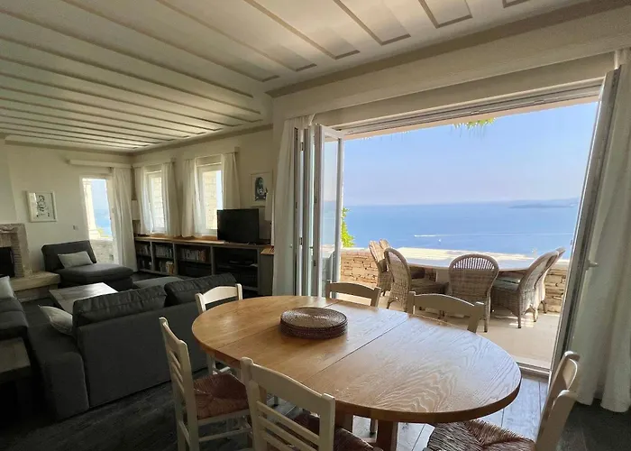 Willa Paleopetres Blanche - Private Pool - Sea Views - Nissaki - North East Coast -