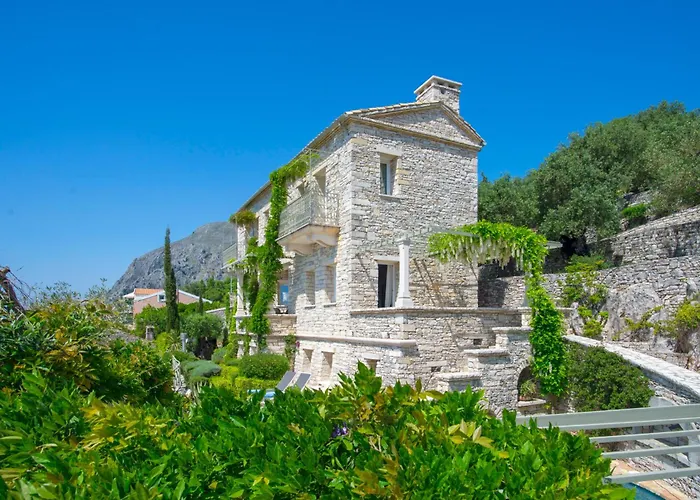 Villa Paleopetres Blanche - Private Pool - Sea Views - Nissaki - North East Coast -