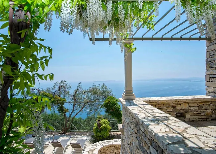 Paleopetres Blanche - Private Pool - Sea Views - Nissaki - North East Coast - Nisaki (Corfu)